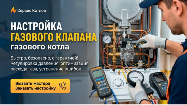 Настройка газового клапана Arderia