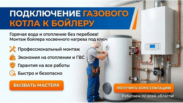 Подключение бойлера косвенного нагрева к котлам Arderia